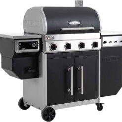 Lifetime 4 Burner Gas Grill and Wood Pellet Smoker Combo