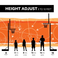 Lifetime Adjustable Portable Basketball Hoop (48-Inch Polycarbonate) - 90168