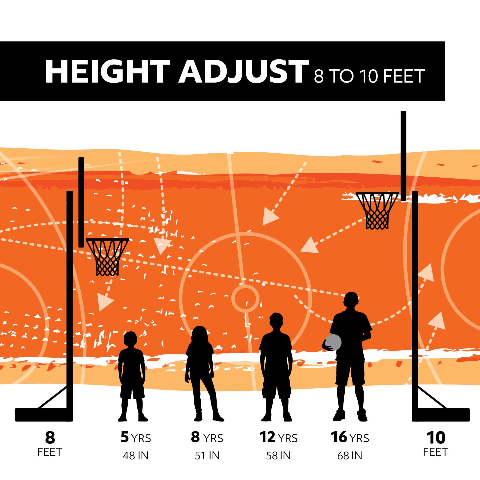 Lifetime Adjustable Portable Basketball Hoop (48-Inch Polycarbonate) - 90168