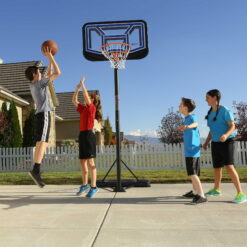 Lifetime 44-Inch Shatterproof Portable Basketball Hoop with Telescoping Adjustment & Steamline Rim 90114