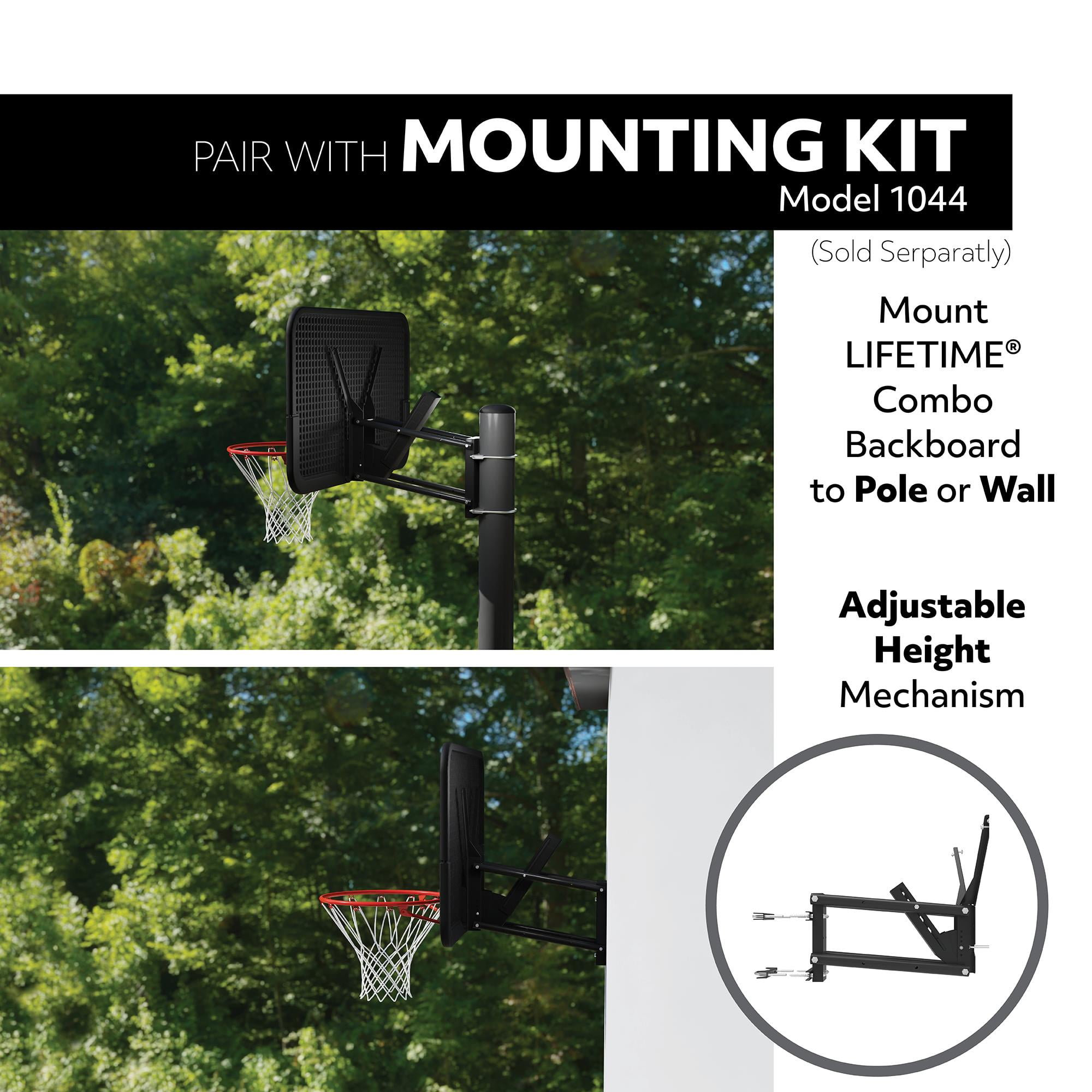 Lifetime New Basketball Indoor/Outdoor Backboard and Rim Kit (52-inch Polycarbonate) 1 pk. - 90087