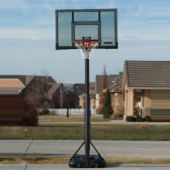 Lifetime 52-Inch Shatterproof Portable Basketball Hoop with Action Grip Adjustment & Slam-It Rim 90853