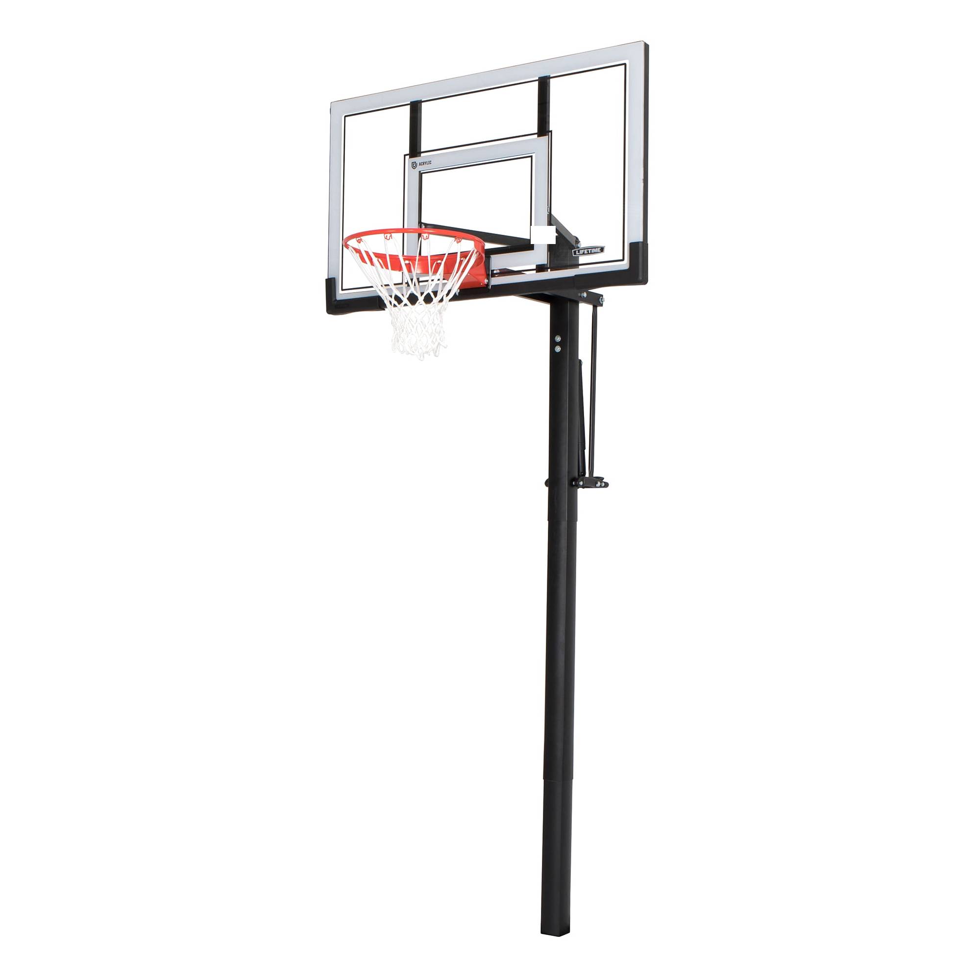 Lifetime 7.5' - 10' Adjustable Height 54" Acrylic In-Ground Basketball System (90878)