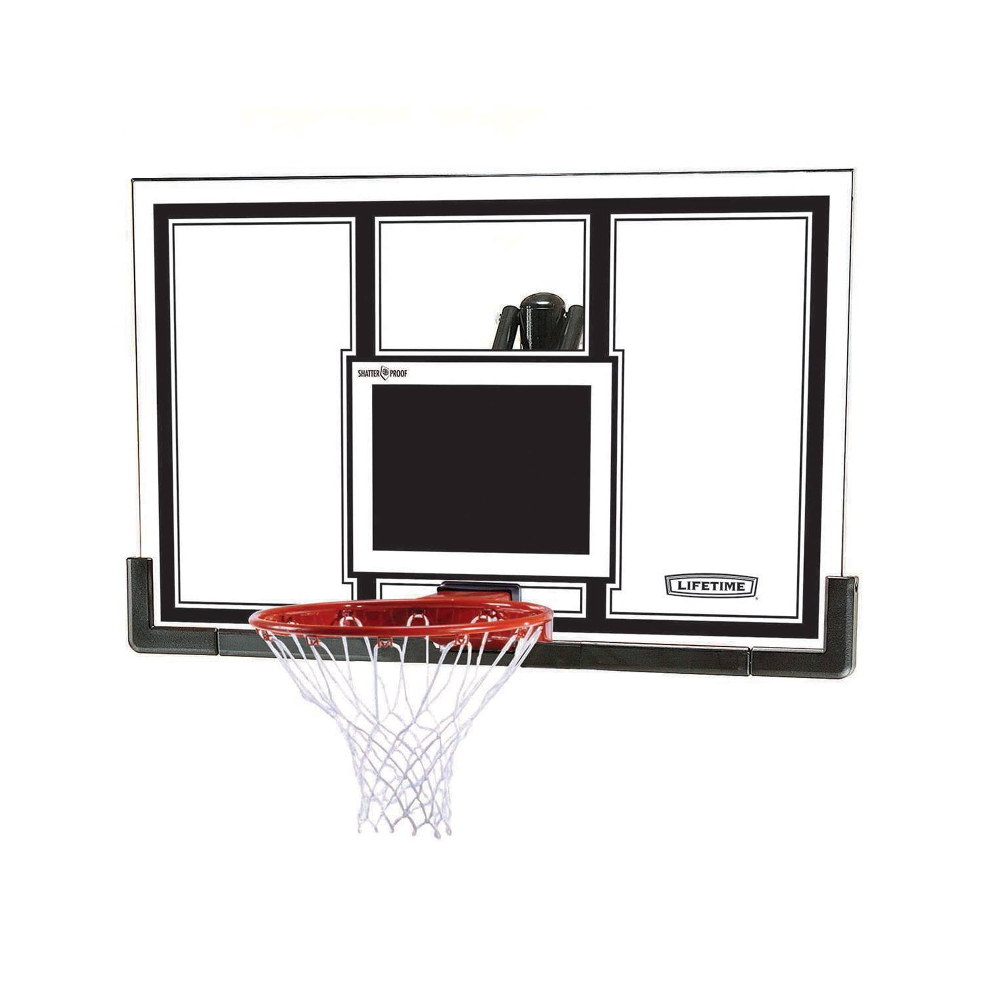 Lifetime New Basketball Indoor/Outdoor Backboard and Rim Combo Kit (54-inch Polycarbonate) - 71526