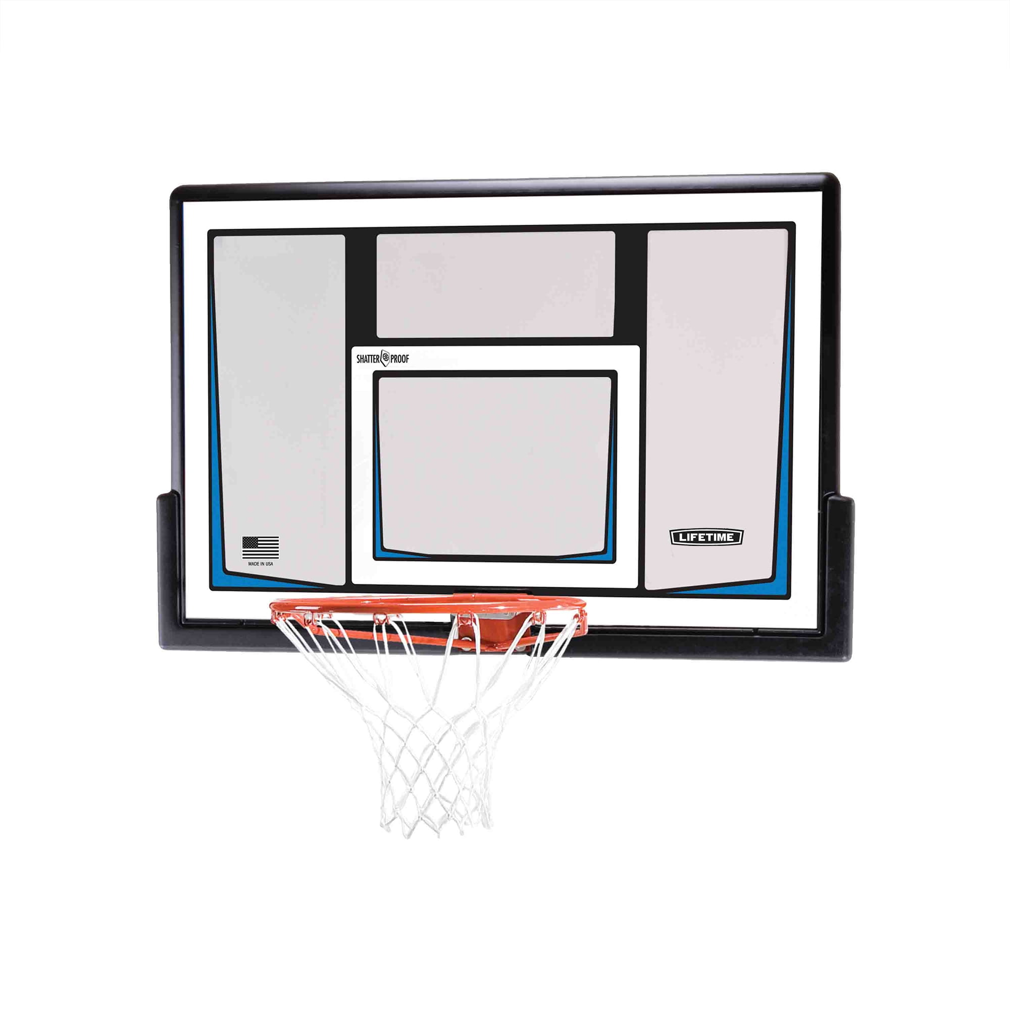 Lifetime New Basketball Indoor/Outdoor Backboard and Rim Combo Kit, 50 inch Polycarbonate (90086)