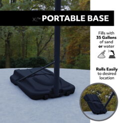 Lifetime 54-Inch Shatterproof Portable Basketball Hoop with Power Lift Adjustment & slam-It Pro Rim 90600