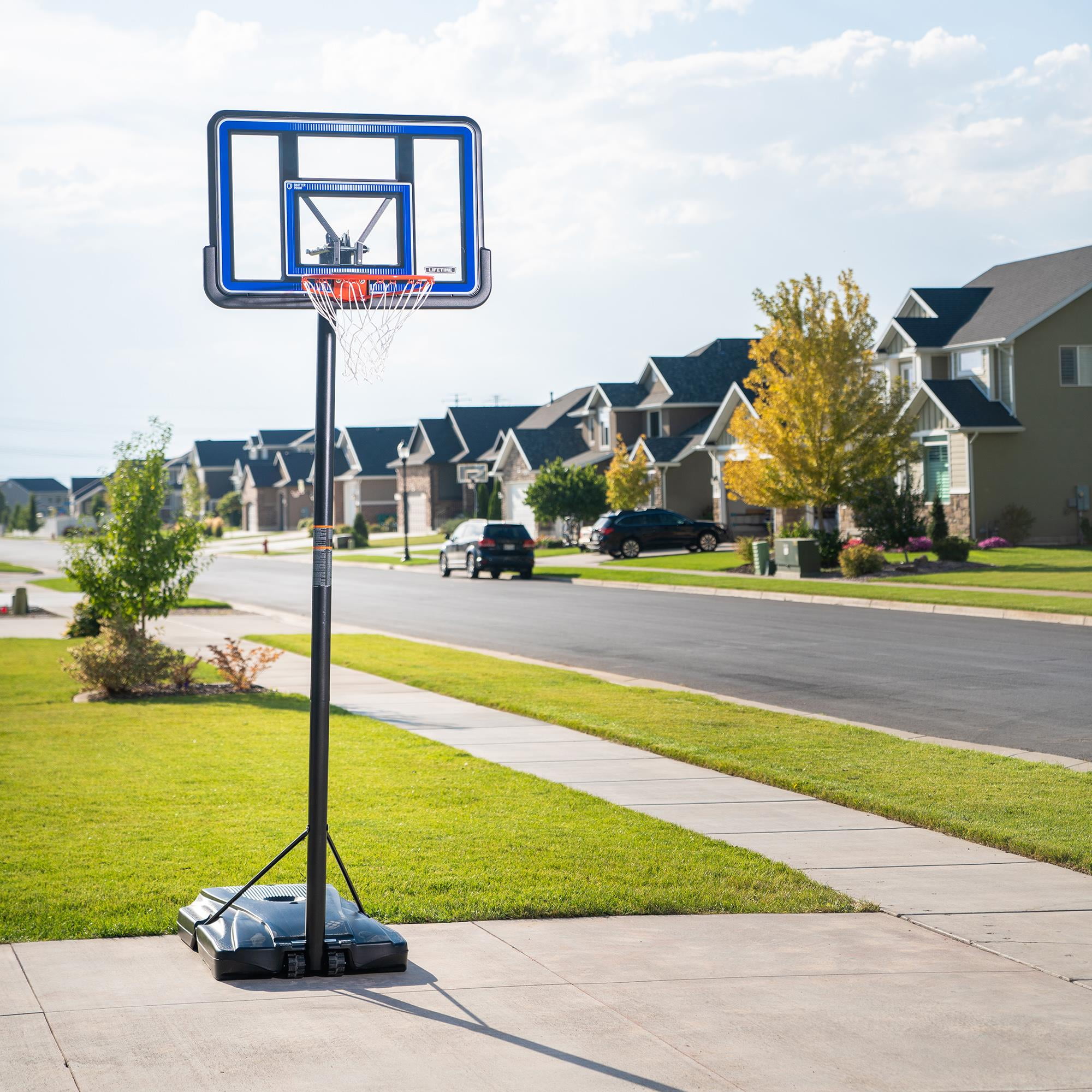 Lifetime 44-Inch Shatterproof Portable Basketball Hoop with Quick Adjust & Classic Rim - Model 90023-Outdoor Play