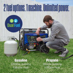 Westinghouse WGen10500DFc Remote Start 13500 / 10500 -Watt Dual fuel Portable Generator