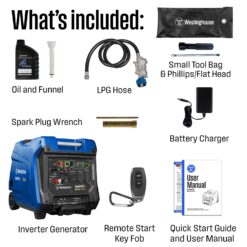 Westinghouse iGen8200TFc Tri-Fuel Inverter Generator 8200 -Watt Tri-Fuel (Gasoline/Propane/Natural Gas) Inverter Generator