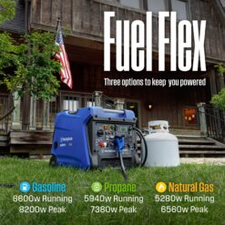 Westinghouse iGen8200TFc Tri-Fuel Inverter Generator 8200 -Watt Tri-Fuel (Gasoline/Propane/Natural Gas) Inverter Generator