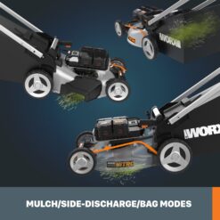 WORX Nitro Power Share 80-volt, 21-in Self Propelled Walk Mower with (4 x 20-volt) 5 Ah Batteries