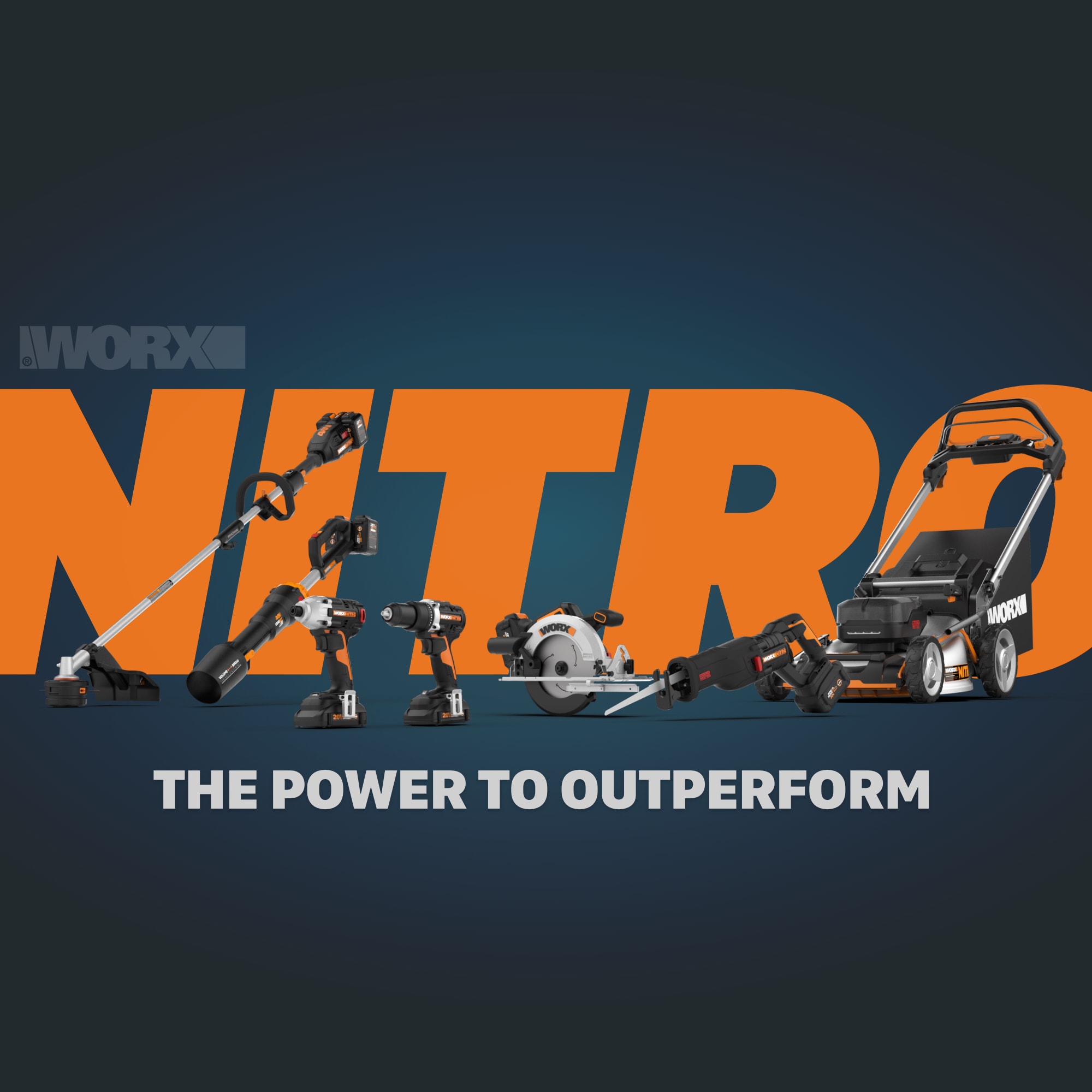 WORX Nitro Power Share 80-volt, 21-in Self Propelled Walk Mower with (4 x 20-volt) 5 Ah Batteries