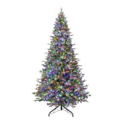 Holiday Living 9-ft New Kensington Pine Pre-lit Artificial Christmas Tree with Color Changing LED Lights