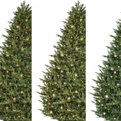 GE 9-ft Madison Fir Pre-lit Artificial Christmas Tree with White LED Lights