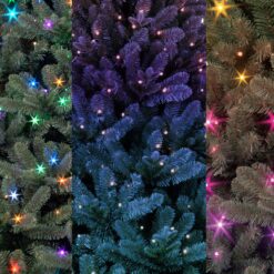 GE 7.5-ft Grand Sonoma Fir Pre-lit Artificial Christmas Tree with Color Changing LED Lights