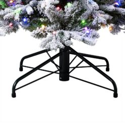 Tree Classics by Balsam Hill 7.5-ft Slim Flocked Snowy Redwood Pre-lit Artificial Christmas Tree with Color Changing LED Lights