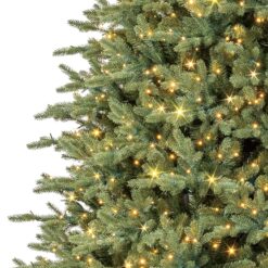 GE 9-ft Aspen Fir Pre-lit Artificial Christmas Tree with Color Changing LED Lights