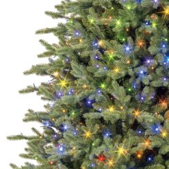 GE 9-ft Aspen Fir Pre-lit Artificial Christmas Tree with Color Changing LED Lights