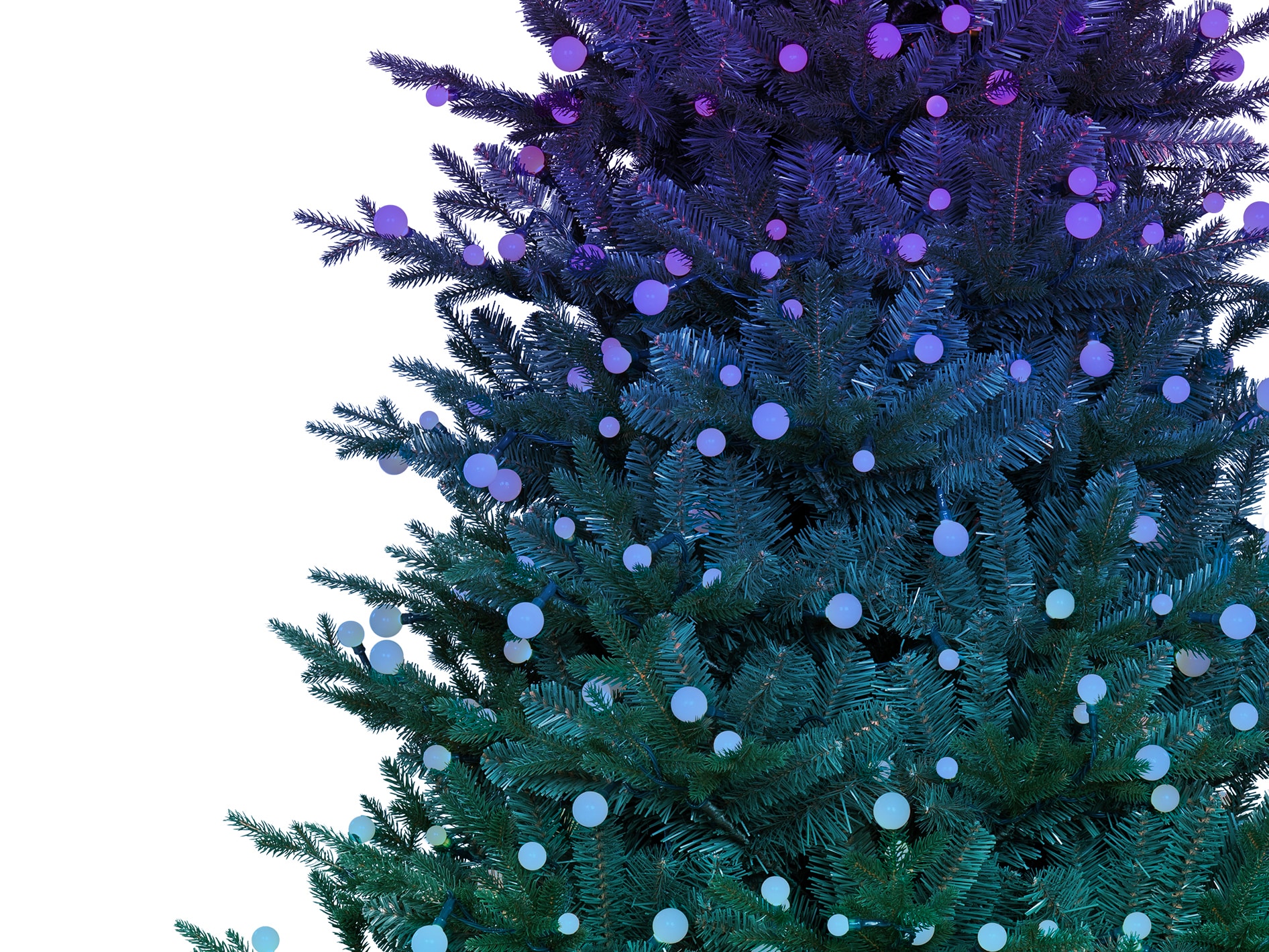 GE 7.5-ft Hamilton Fir Pre-lit Artificial Christmas Tree with Color Changing LED Lights