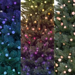 GE 7.5-ft Hamilton Fir Pre-lit Artificial Christmas Tree with Color Changing LED Lights