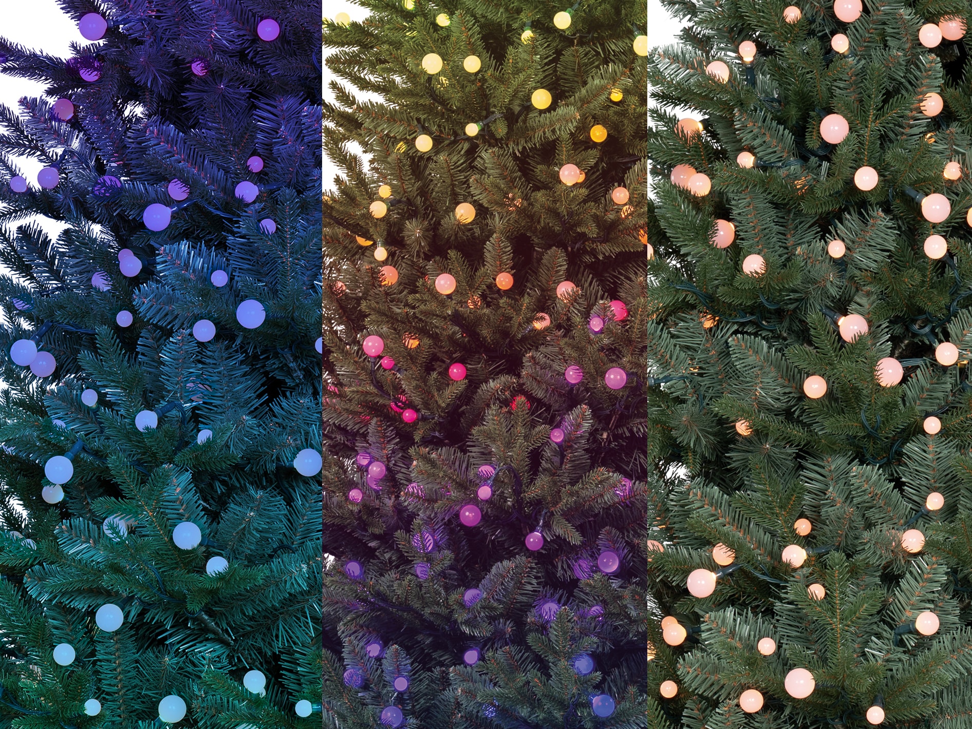 GE 7.5-ft Hamilton Fir Pre-lit Artificial Christmas Tree with Color Changing LED Lights