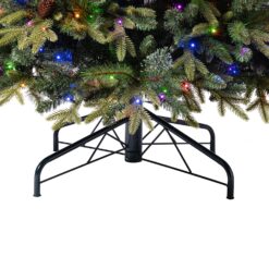Holiday Living Hayden 9-ft Hayden pine Pre-lit Artificial Christmas Tree with Multicolor LED Lights