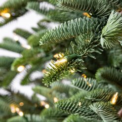 Tree Classics by Balsam Hill Deluxe Noble Fir 7-ft Fir Pre-lit Artificial Christmas Tree with White LED Lights