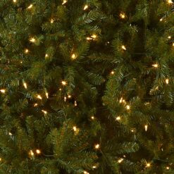 National Tree Company 10-ft Dunhill fir Pre-lit Artificial Christmas Tree LED Lights