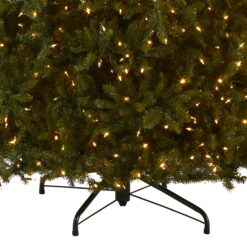 National Tree Company 10-ft Dunhill fir Pre-lit Artificial Christmas Tree LED Lights