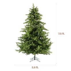 Fraser Hill Farm Unlit 7.5-ft Foxtail pine Artificial Christmas Tree