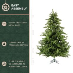Fraser Hill Farm Unlit 7.5-ft Foxtail pine Artificial Christmas Tree