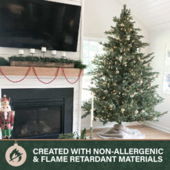 Fraser Hill Farm Unlit 7.5-ft Foxtail pine Artificial Christmas Tree