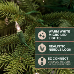 Fraser Hill Farm 12.0-ft Foxtail pine Pre-lit Artificial Christmas Tree with Clear Incandescent Lights