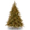 National Tree Company 7.5-ft Fraser fir Pre-lit Artificial Christmas Tree with Multicolor LED Lights
