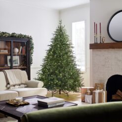 National Tree Company 7.5-ft Fraser fir Pre-lit Artificial Christmas Tree with Multicolor LED Lights