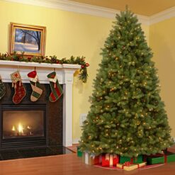National Tree Company 6-ft Spruce Pre-lit Artificial Christmas Tree with Multicolor LED Lights