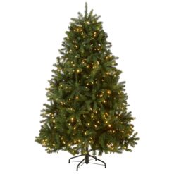 National Tree Company 6-ft Spruce Pre-lit Artificial Christmas Tree with Multicolor LED Lights