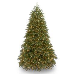 National Tree Company 6.5-ft Fraser fir Pre-lit Artificial Christmas Tree with White Incandescent Lights