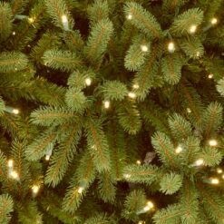 National Tree Company 6.5-ft Fraser fir Pre-lit Artificial Christmas Tree with White Incandescent Lights