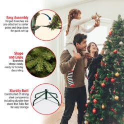 National Tree Company 7.5-ft Spruce Artificial Christmas Tree