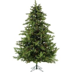 Fraser Hill Farm 6.5-ft Foxtail pine Pre-lit Artificial Christmas Tree LED Lights