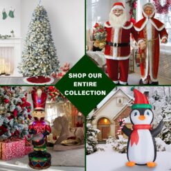 Fraser Hill Farm 6.5-ft Foxtail pine Pre-lit Artificial Christmas Tree LED Lights