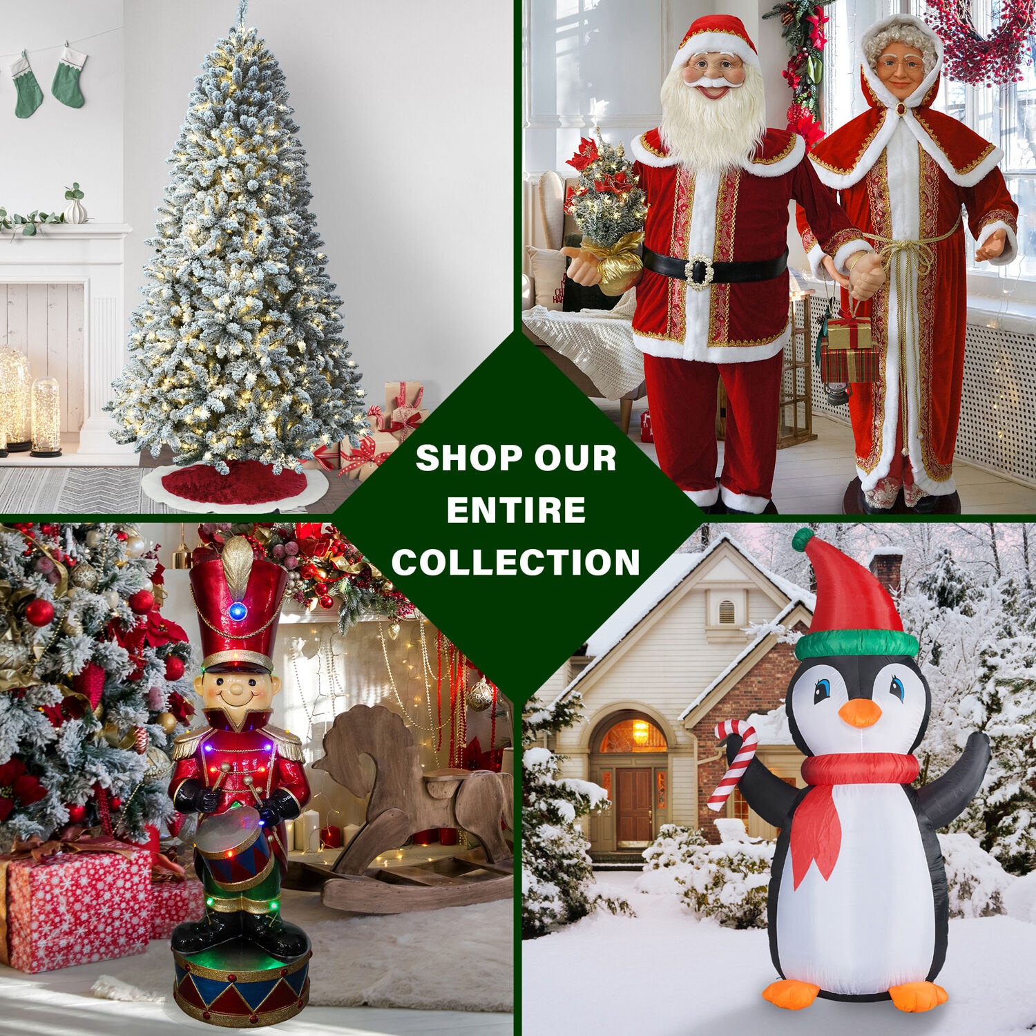 Fraser Hill Farm 6.5-ft Foxtail pine Pre-lit Artificial Christmas Tree LED Lights