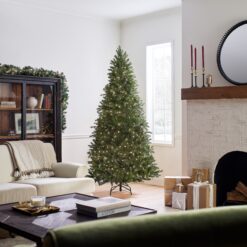 National Tree Company 7.5-ft Grand fir Pre-lit Artificial Christmas Tree with White Incandescent Lights