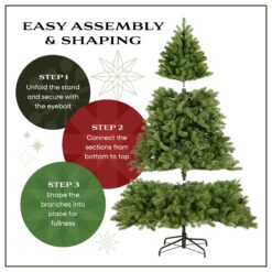 National Tree Company 9-ft Carolina pine Pre-lit Slim Flocked Artificial Christmas Tree with White Incandescent Lights