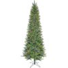 Fraser Hill Farm 9-ft Winter falls Pre-lit Slim Artificial Christmas Tree LED Lights