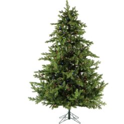 Fraser Hill Farm 7.5-ft Foxtail pine Pre-lit Artificial Christmas Tree LED Lights