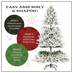 National Tree Company 7.5-ft Pine Pre-lit Artificial Christmas Tree with White Incandescent Lights