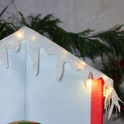 Holiday Living Animatronic 65.6-in Freestanding Elf Yard decoration with White LED Lights