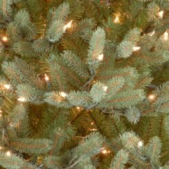 National Tree Company 6.5-ft Norway spruce Pre-lit Artificial Christmas Tree with White Incandescent Lights